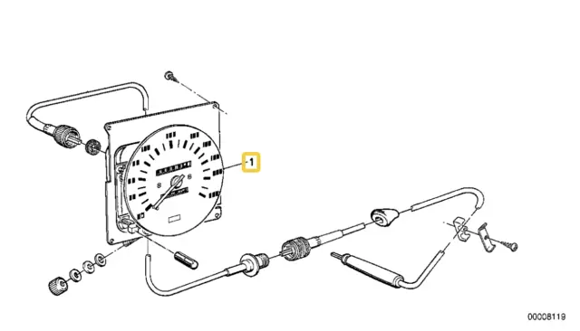 Speedometer for BMW E-21
