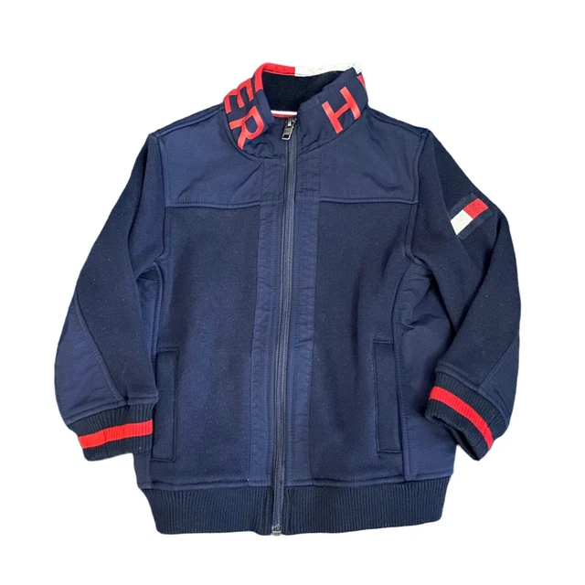 Tommy Hilfiger Boys' Big Adaptive Zip Mock Neck Jacket Sz XS (4-5)