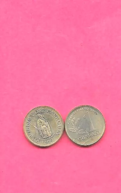 Paraguay Km192 1993 Uncirculated-Bu Unc-Mint Guarani Old Vintage Coin