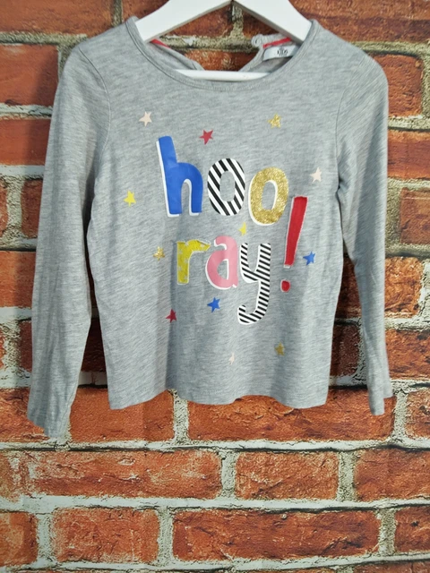 Pacchetto Maglietta A Maniche Lunghe Bambina Età 4-5 Anni Next M&S Leggings A Righe 110Cm 2