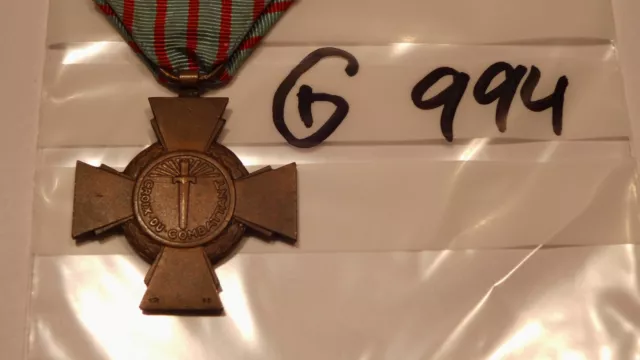Orden Frankreich Croix du Combattant Original (g994-) 2