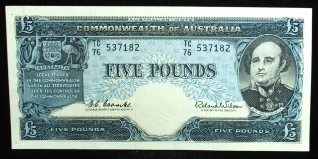 Commonwealth of Australia 5 Pounds P-35A Coombs- Wilson AU-UNC