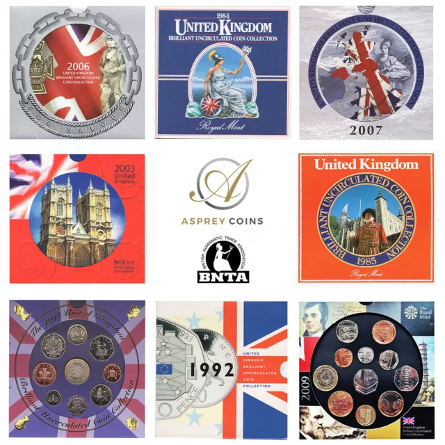 1982 - 2022 BU Annual Coin Sets - Royal  Mint - Choose Your Year!