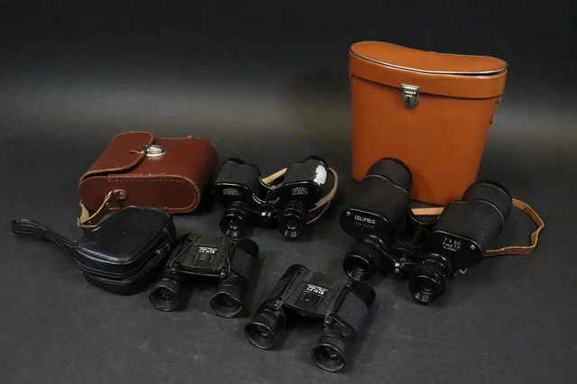 4x Fernglas verschiedene Hersteller teilweise mit Etui  (FI224)