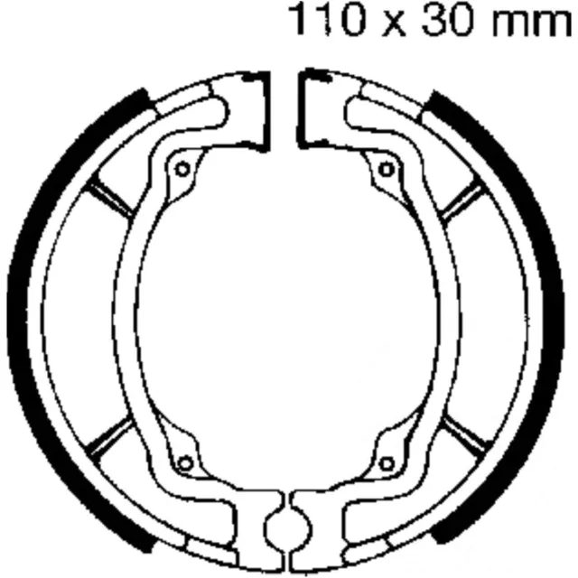 Bremsbacken mit Feder EBC vorne Bremse Motorradbremse brake shoes inc spring 1