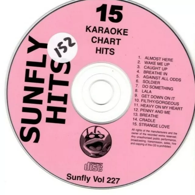 Sunfly Karaoke 15 Massive Hits Sf227