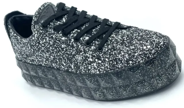 Emporio Armani  Sneaker low Damen Schuhe Gr 40 und 37 schwarz GLITTER NEU 2