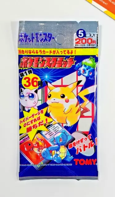 Pokemon Booster Pack Tommy Scratch Series 1 Sealed 1997 Japanese
