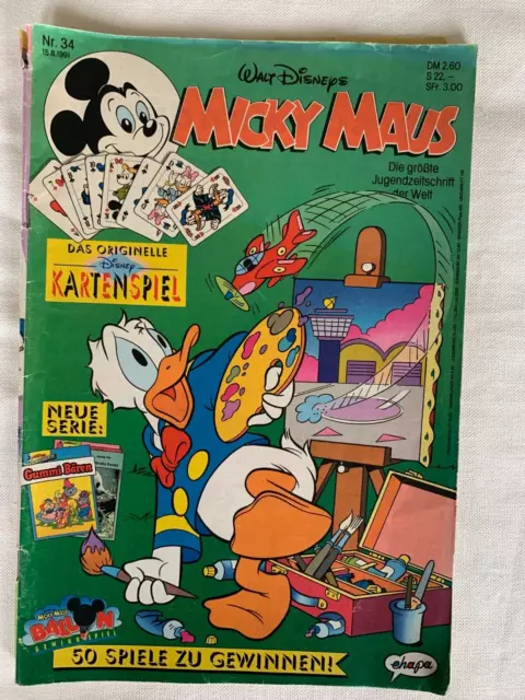Walt Disneys Micky Maus Nr. 34 vom 15.8.1991 - Comic 1991 - Guter Zustand