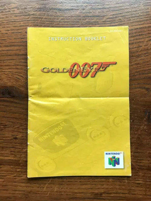 007 Goldeneye James Bond Golden Eye N64 Nintendo 64 Instruction Manual Only