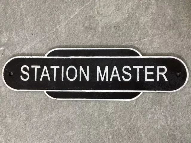 STATION MASTER SIGN Railway Totem Large British Railways Western Region ...