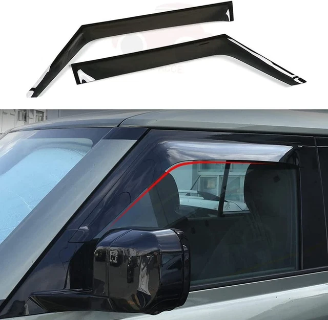Window Visor Vent Sun Rain Deflector Shade Fits for Defender 90 L663 2020-2023