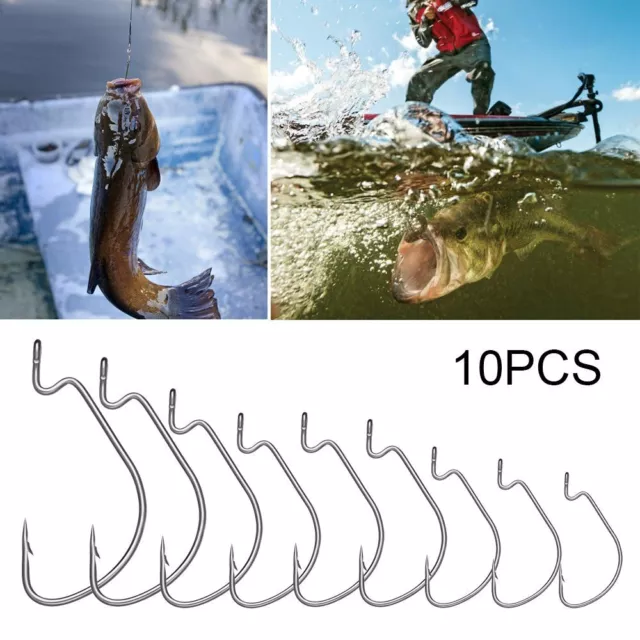 Steel Softjerk Worm Hook Fishing Hook Fishing Tackle Wide Crank Fishhooks