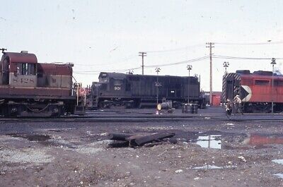 ALCO Railroad Train Locomotive MONTREAL QC Original 1971 Photo Slide
