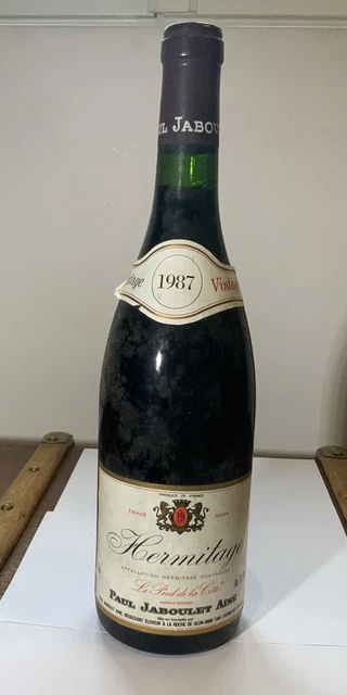 Hermitage Rouge Paul Jaboulet Aines 1987 Vintage Vin Vallee Du Rhone Tain