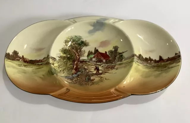 Vintage Royal Doulton Seriesware “Rustic England” D.5694 Dish