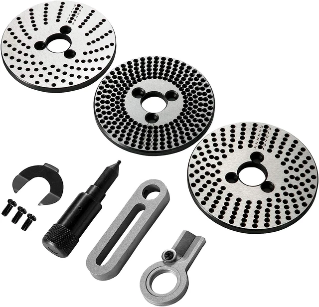 Bestequip Dividing Plate Set 4"/100MM Indexing Head Rotary Table 3 X Index Plat