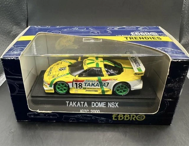 HONDA TAKATA DOME NSX JGTC 2000 N° 18 Jaune/Blanc/Vert - 1:43