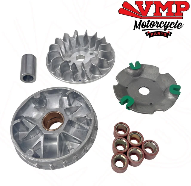 VMP Drive Belt Variator Pulley Roller Set For Royal Alloy GT 125 Air Cooled - 3J3-13100-000 - View #4