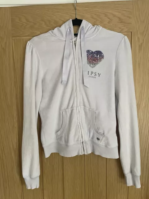 LIPSY LONDON LILAC Velour Tracksuit Size14 Top 8 Trousers With Sequin Hearts 9.45 PicClick UK