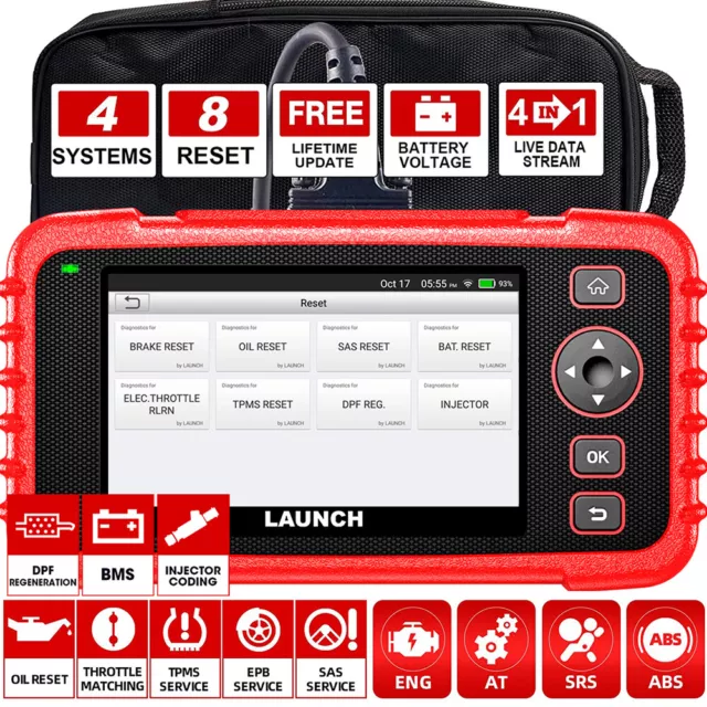 2024 LAUNCH CRP129X Profi KFZ Diagnosegerät Auto OBD2 Scanner TPMS EPB SAS ABS