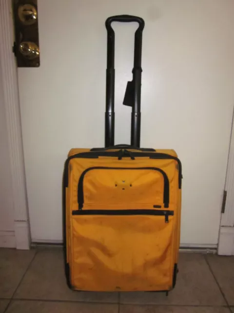 TUMI ALPHA 2 Continental Expandable 2 Wheeled Carry On Yellow