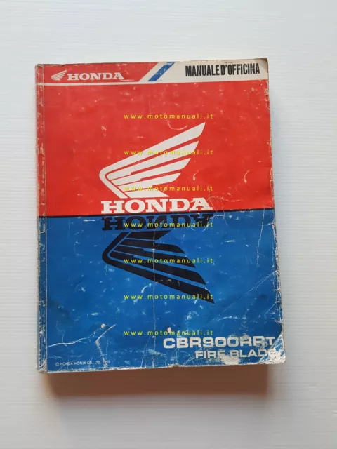 Honda CBR 900 RR Fireblade 1995 manuale officina ITALIANO originale