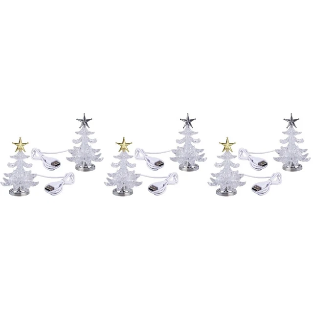 3 PCS USB Powered Christmas Tree Desk Neon LED Light Projector Baby £20