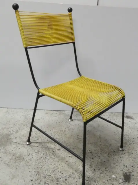 Rare Vintage Clement Meadmore Mid Century Steel & String Cord Chair Child Size