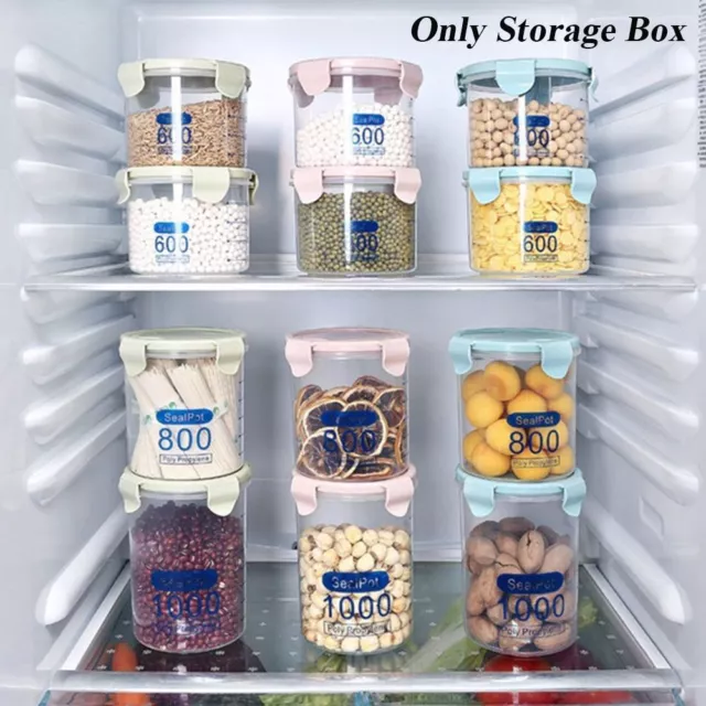 New Container Bottle Jar Storage Box Food Fresh Plastic Sealing Pot