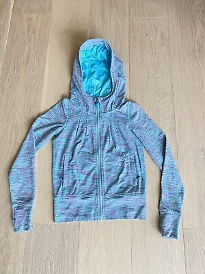 Ivivva By Lululemon / Disney girls hooded athletic jacket /  blue / size 8