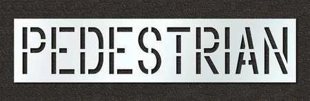 RAE STL-116-71825 Pavement Stencil,Pedestrian,18 in