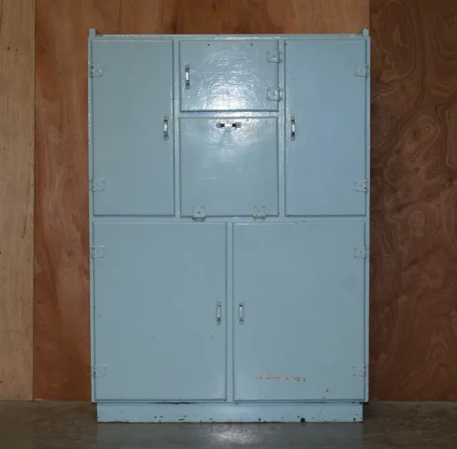 Mid Century Retro Circa 1950'S Duck Egg Blue Kitchen Larder Cupboard Or Unit 2