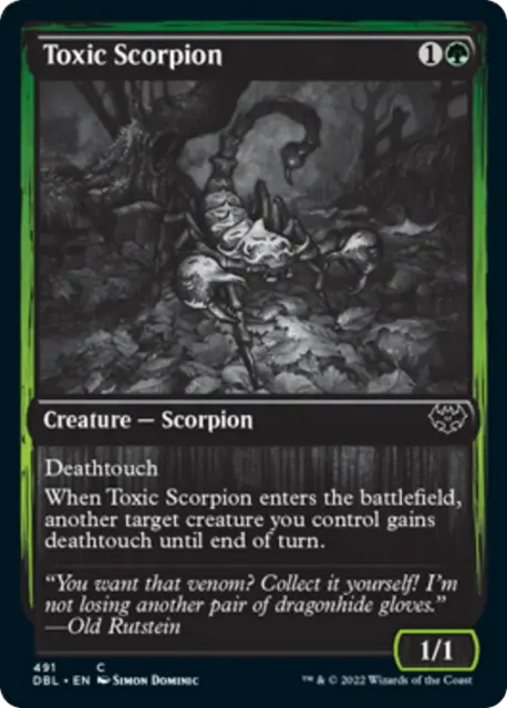 Toxic Scorpion (Silver Screen) FOIL Innistrad: Double Feature - Crimson Vow NM