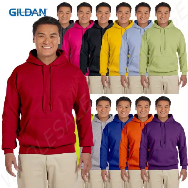Gildan Mens Hoodie Heavy Blend Pullover Hooded Sweatshirt S-5XL 18500