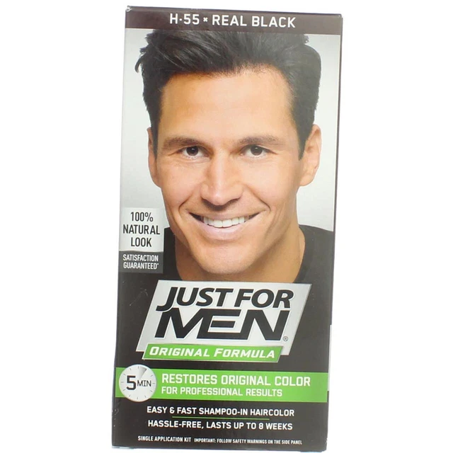 2 Pack Just For Men Original Formula Original Formula Hair Color, Real Black ...