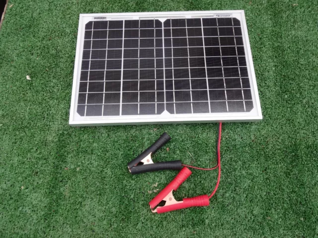 10W Weatherproof Solar Panel 12V Battery Charger Electric Fence Horse Energizer