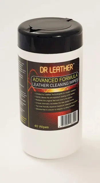 Dr Leather Advanced Formula Leather Cleaning Wipes - 40 Wipes