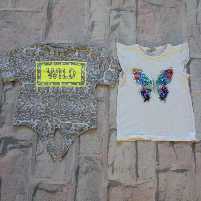 Pacchetto vestiti per bambina 5-6 anni Zara Next H&M RI ecc top pantaloncini abiti costumi da bagno 3