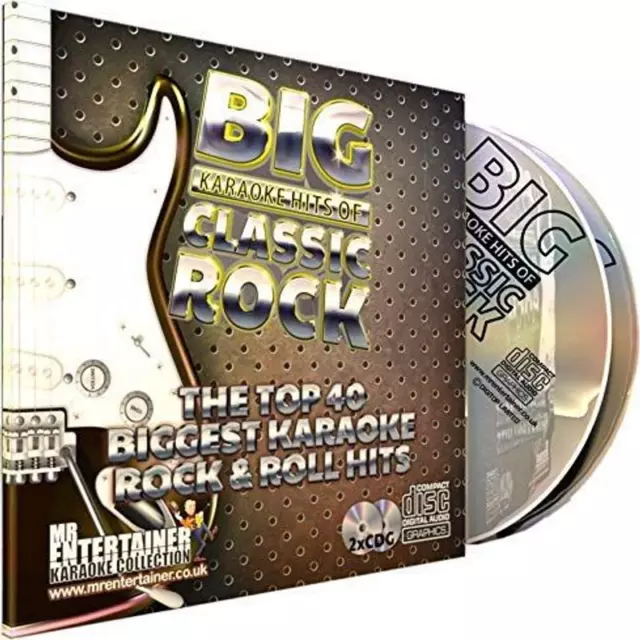 Mr Entertainer Big Karaoke Hits of Classic Rock - Double CD+G (CDG) Pack. 40...