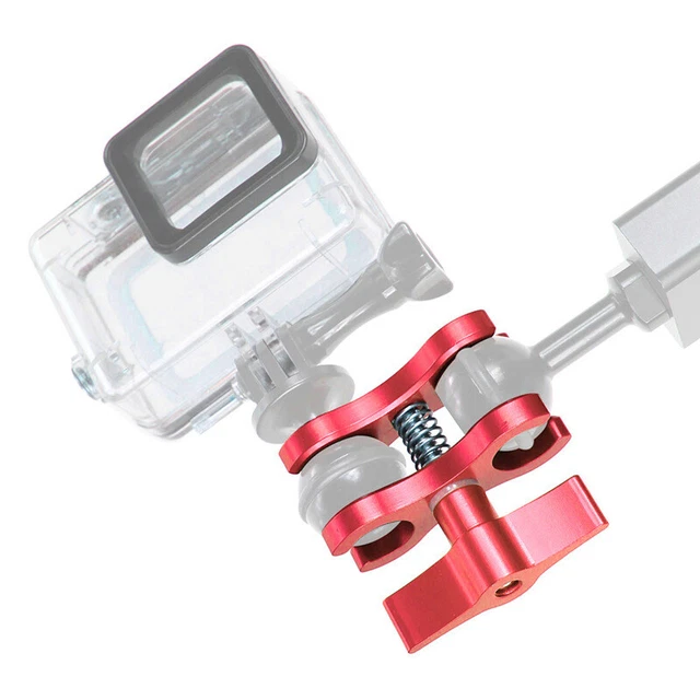 Universal Dual Hole Diving Butterfly Camera Clip Clamp Light Arm Ball Head Mount