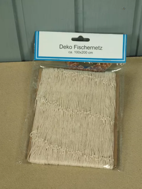 Deko Fischernetz beige ca. 1 x 2m beige maritime Dekoration