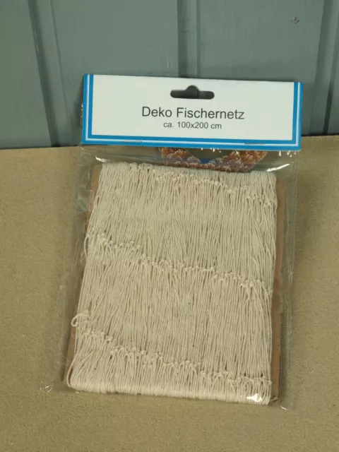 Deko Fischernetz beige ca. 1 x 2m für die maritime Dekoration