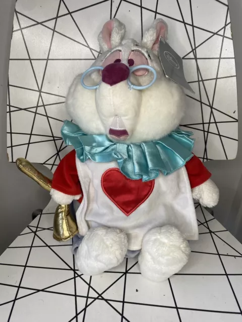 Disney Store Alice nel Paese delle Meraviglie peluche coniglio bianco giocattolo morbido