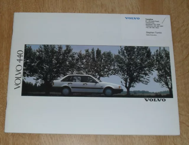 Volvo 440 Brochure 1990 - 1.7 GL GLE GLT Turbo