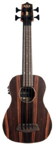 KALA U-Bass Striped Ebony, Fretted, Avec Deluxe Sac " B-Stock "