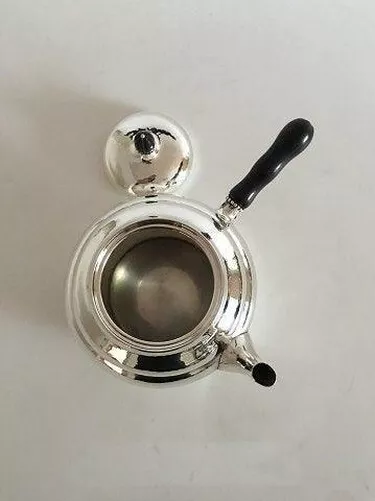 Georg Jensen Sterling Silver Tea Pot with Ebony Handle No 1A 3