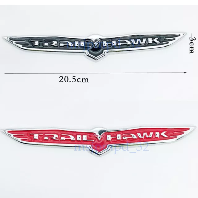 1 Pcs Für JEEP TRAIL HAWK Metall Abzeichen Auto Heck Stamm Embleme Aufkleber NEW