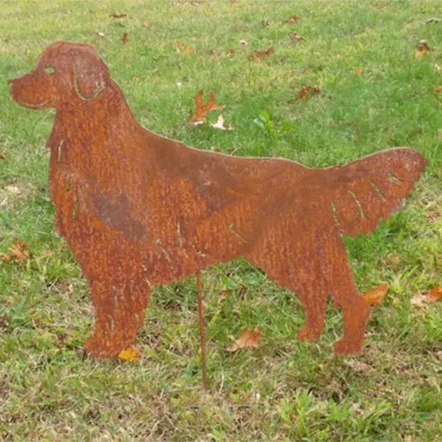 Golden Retriever Garden Statue