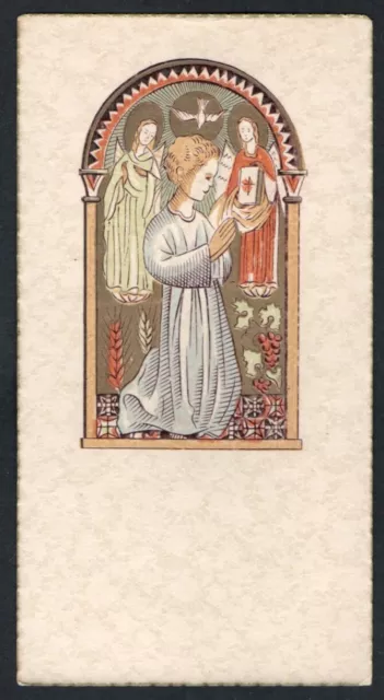 santino antico del Angel Custodio estampa image pieuse holy card